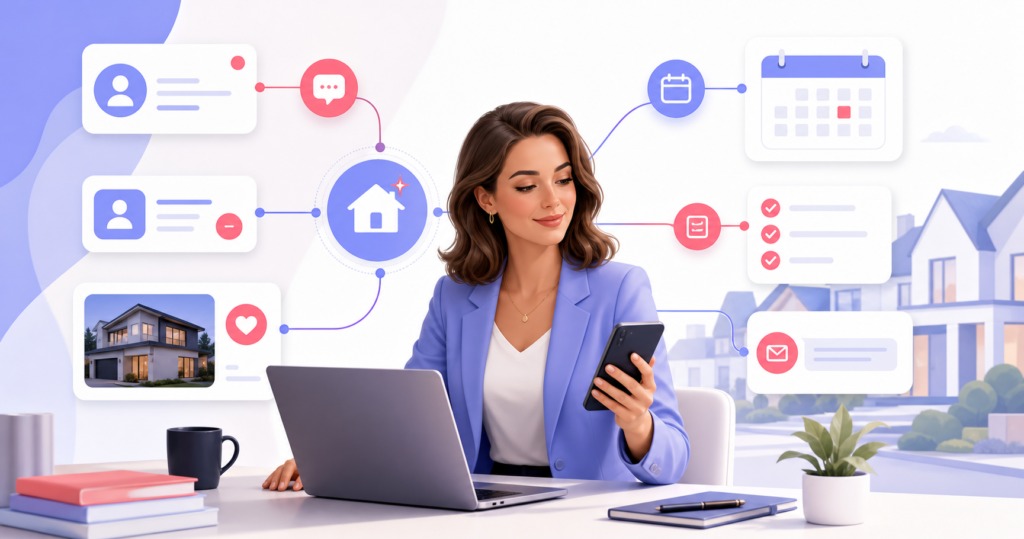 Real estate agent using AI automation to manage leads, property matches, showings, and follow-up